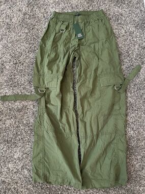 Olive Green Cargo Utility Pants size XS